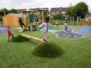 synthetic grass outdoor play spaces
