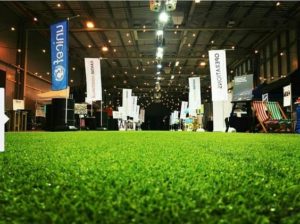 artificial grass event indoors